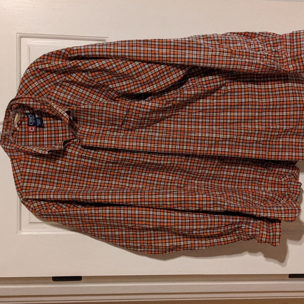 2 Men's XXL Chaps long sleeve dress shirts